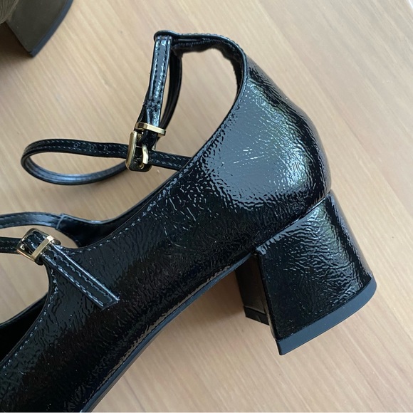 Zara black patent strappy maryjane heels - Picture 10 of 15